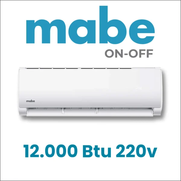 Aire acondicionado Mini Split Mabe de 12.000 btu on-off 220v