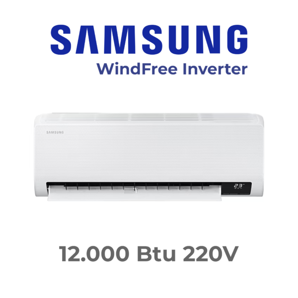 Aire acondicionado Mini Split Samsung Inverter WindFree de 12.000 Btu a 220v