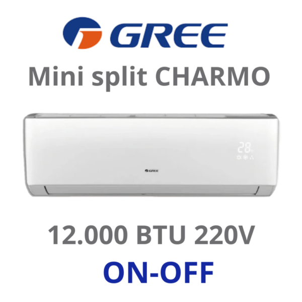Aire acondicionado Mini Split GREE CHARMO ON OFF de 12.000 Btu a 220V
